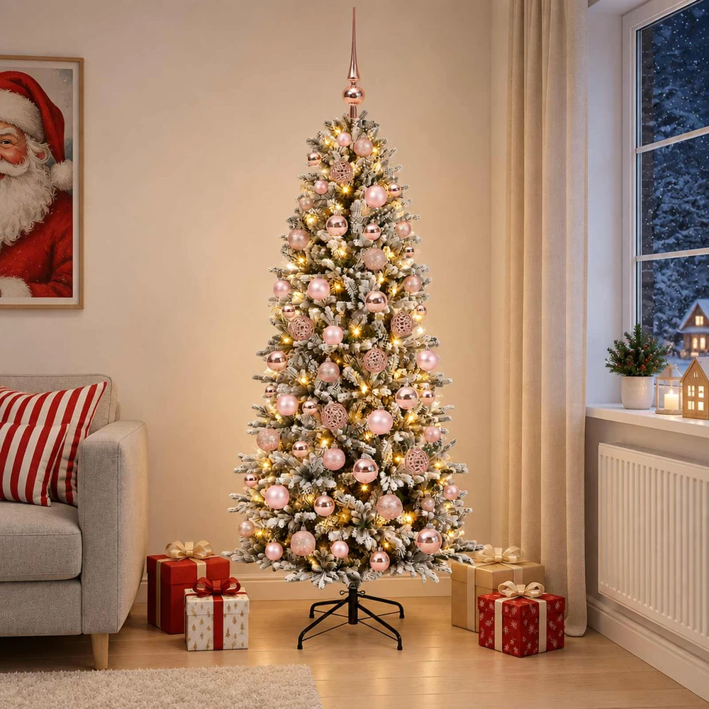 Dirbtinė kalėdinė eglutė su rutuliuku 180 cm 300 LED