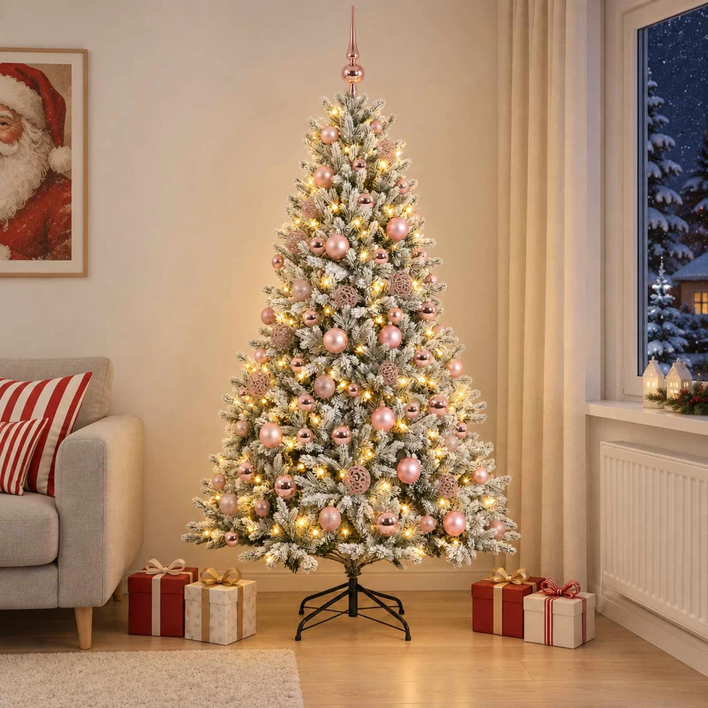 Dirbtinė kalėdinė eglutė su rutuliuku 180 cm 300 LED