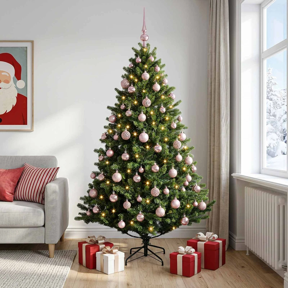 Dirbtinė kalėdinė eglutė su rutuliuku 180 cm 300 LED
