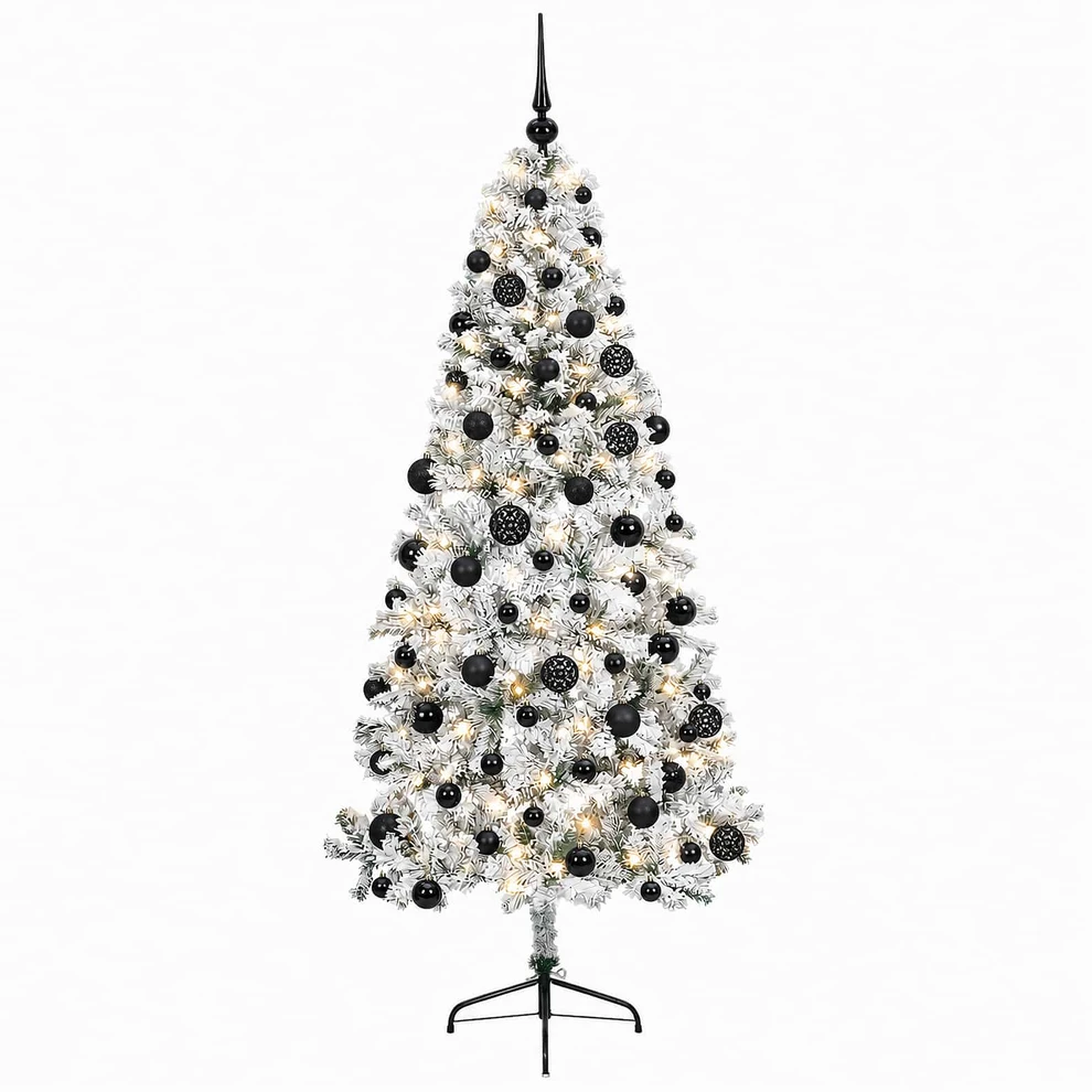 Dirbtinė kalėdinė eglutė su rutuliuku 180 cm 300 LED