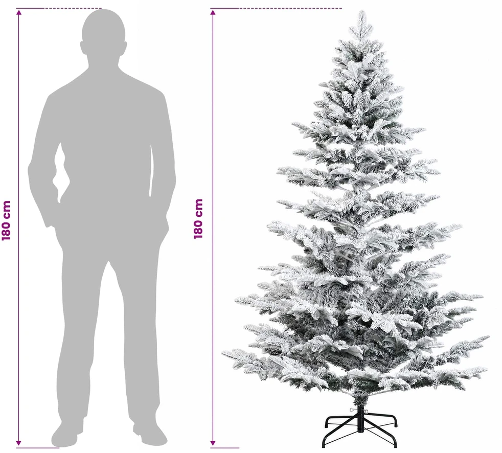 Dirbtinė kalėdinė eglutė su rutuliuku 180 cm 300 LED