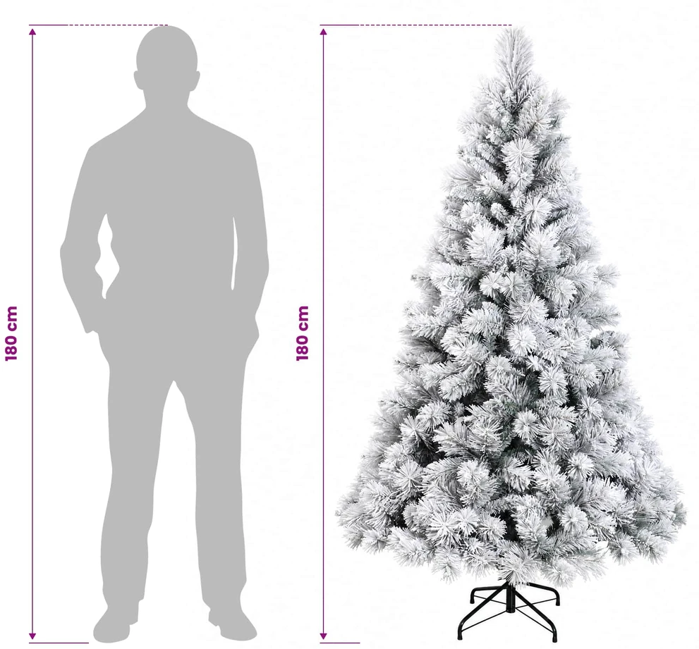 Dirbtinė kalėdinė eglutė su rutuliuku 180 cm 300 LED