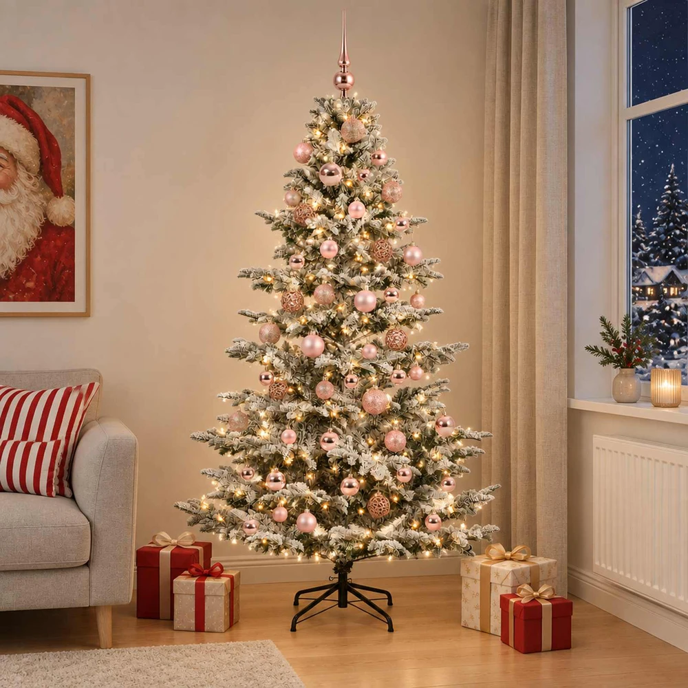 Dirbtinė kalėdinė eglutė su rutuliuku 180 cm 300 LED
