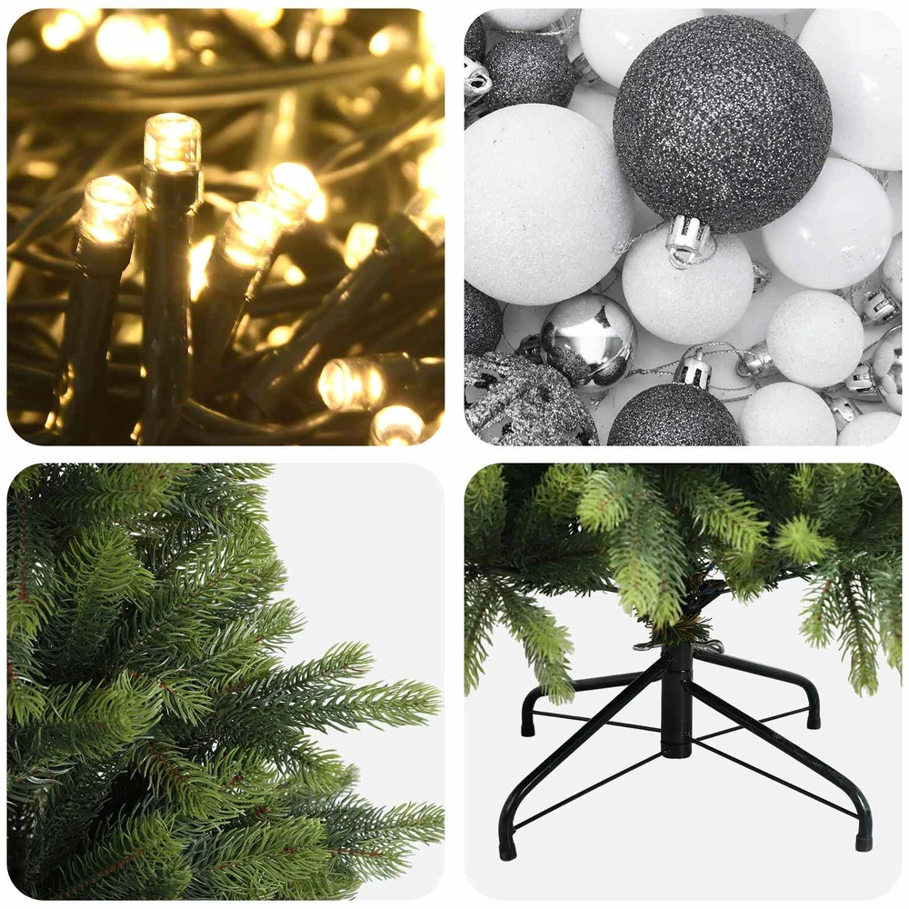 Dirbtinė kalėdinė eglutė su rutuliuku 180 cm 300 LED