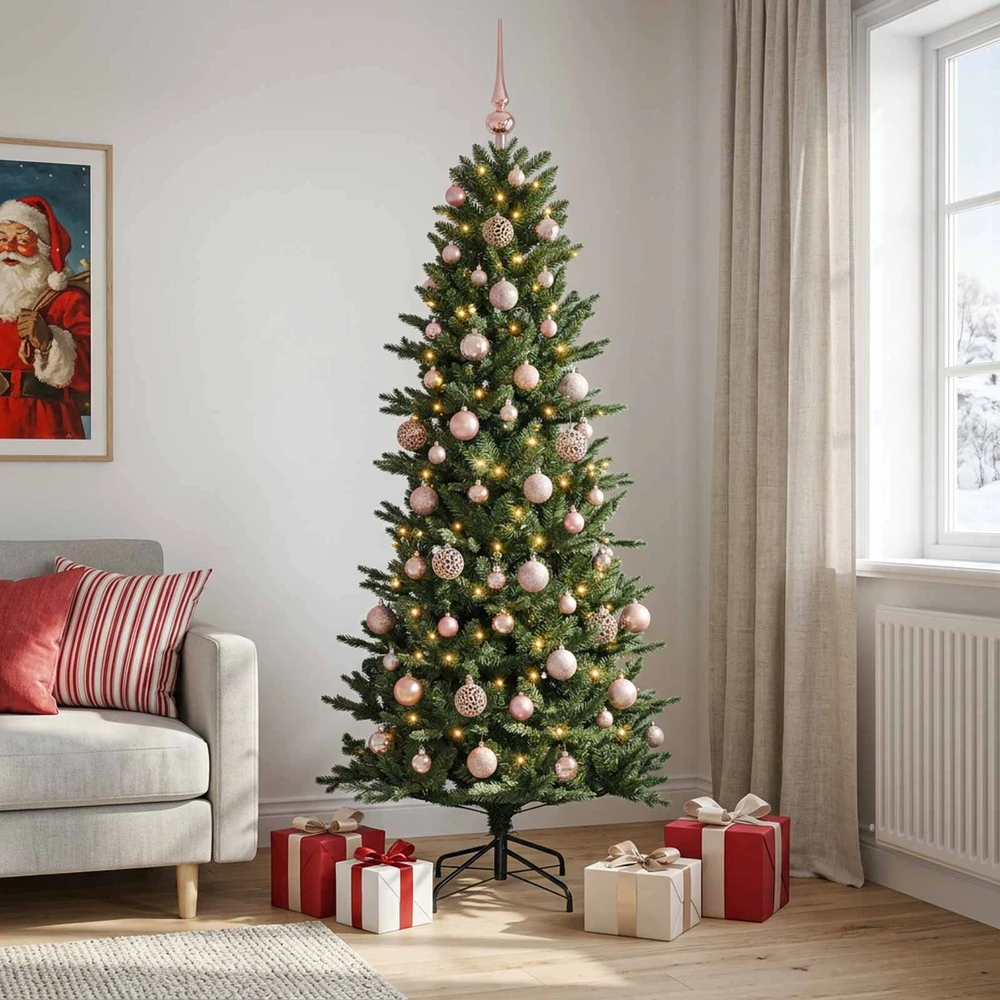 Dirbtinė kalėdinė eglutė su rutuliuku 180 cm 300 LED