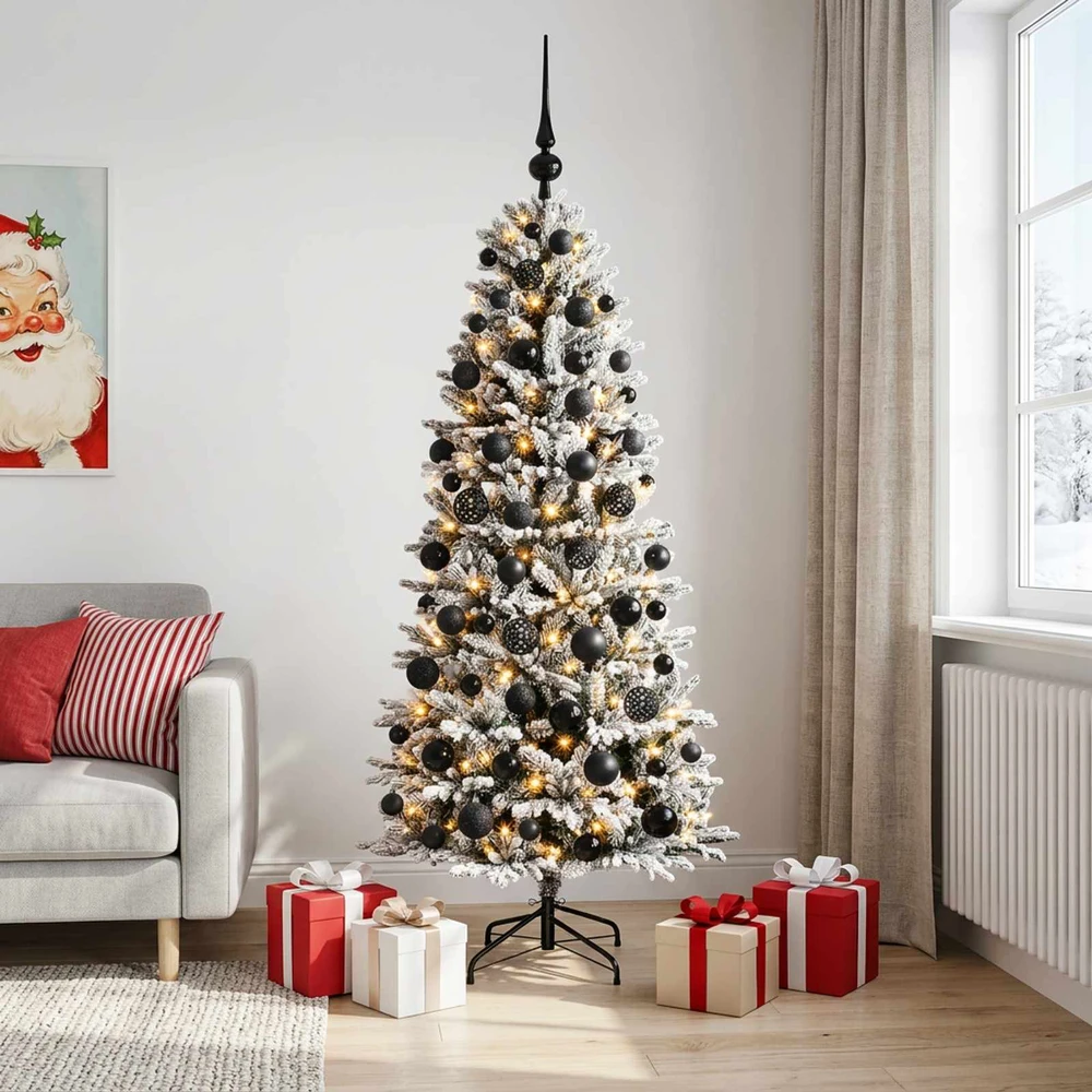 Dirbtinė kalėdinė eglutė su rutuliuku 180 cm 300 LED