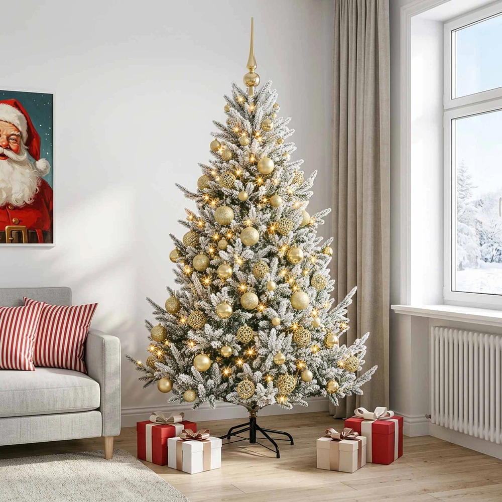 Dirbtinė kalėdinė eglutė su rutuliuku 180 cm 300 LED