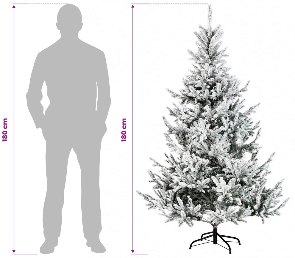 Dirbtinė kalėdinė eglutė su rutuliuku 180 cm 300 LED