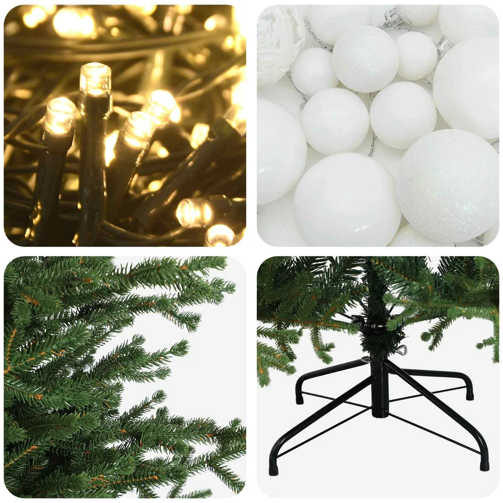Dirbtinė kalėdinė eglutė su rutuliuku 180 cm 300 LED