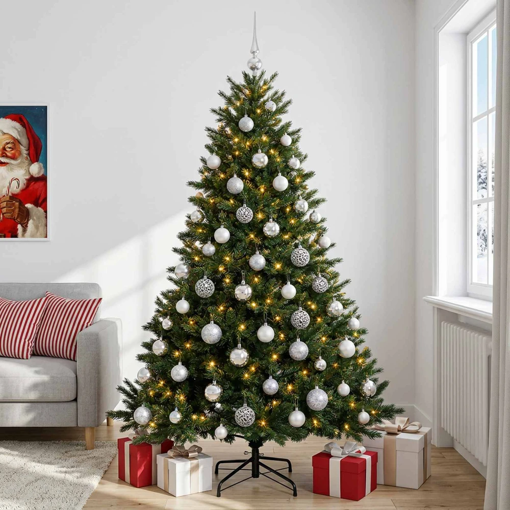 Dirbtinė kalėdinė eglutė su rutuliuku 180 cm 300 LED