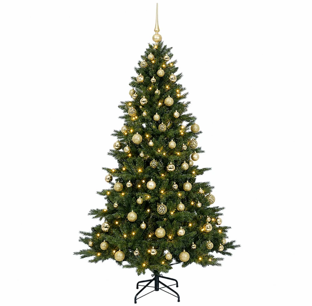 Dirbtinė kalėdinė eglutė su rutuliuku 210 cm 300 LED