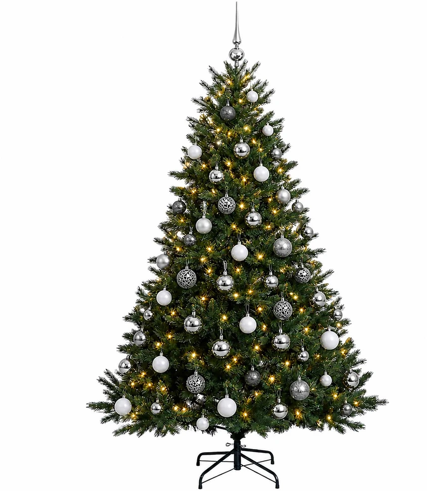 Dirbtinė kalėdinė eglutė su rutuliuku 210 cm 300 LED
