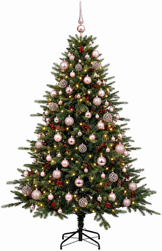 Dirbtinė kalėdinė eglutė su rutuliuku 210 cm 300 LED