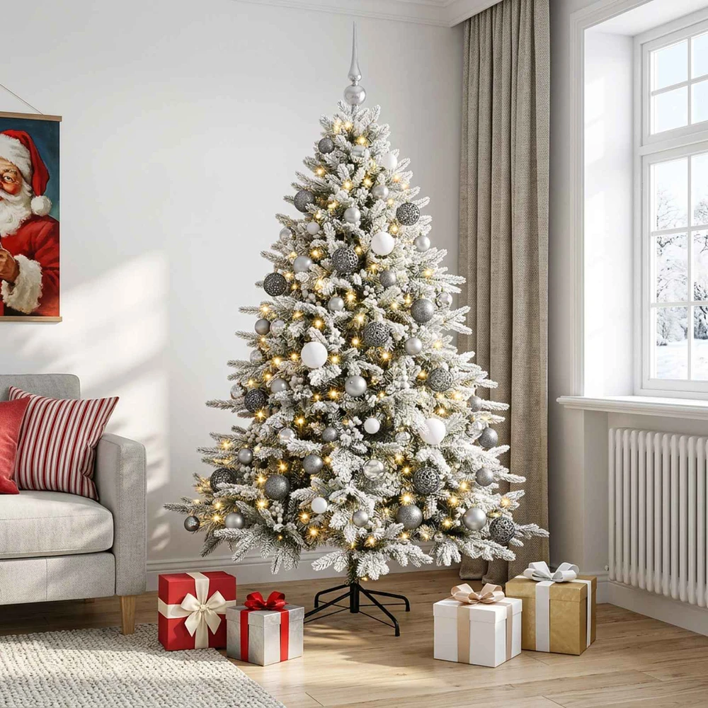 Dirbtinė kalėdinė eglutė su rutuliuku 210 cm 300 LED