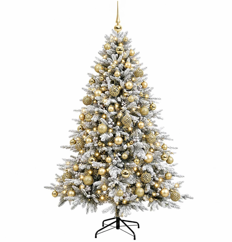 Dirbtinė kalėdinė eglutė su rutuliuku 210 cm 300 LED