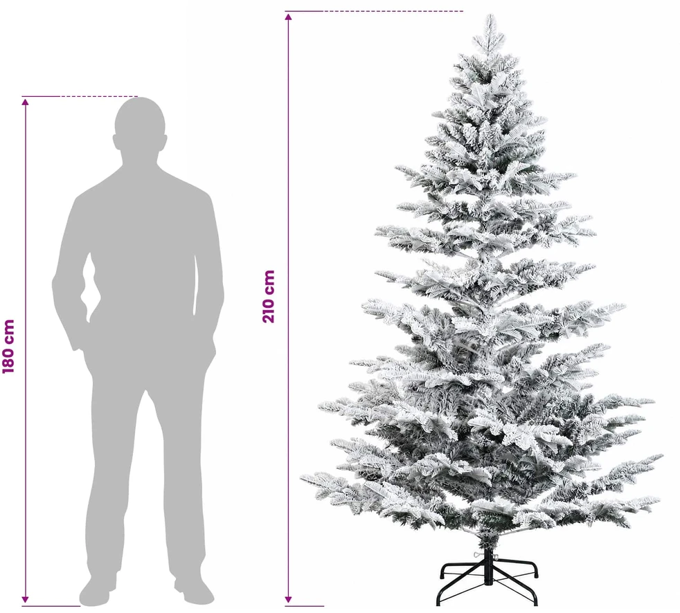 Dirbtinė kalėdinė eglutė su rutuliuku 210 cm 300 LED