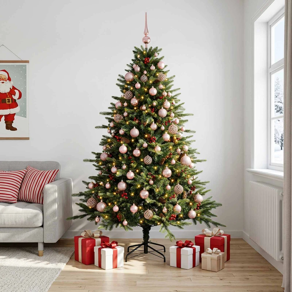 Dirbtinė kalėdinė eglutė su rutuliuku 210 cm 300 LED