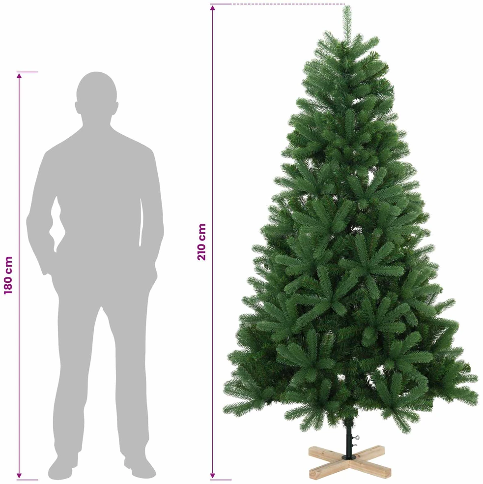 Dirbtinė kalėdinė eglutė su rutuliuku 210 cm 300 LED