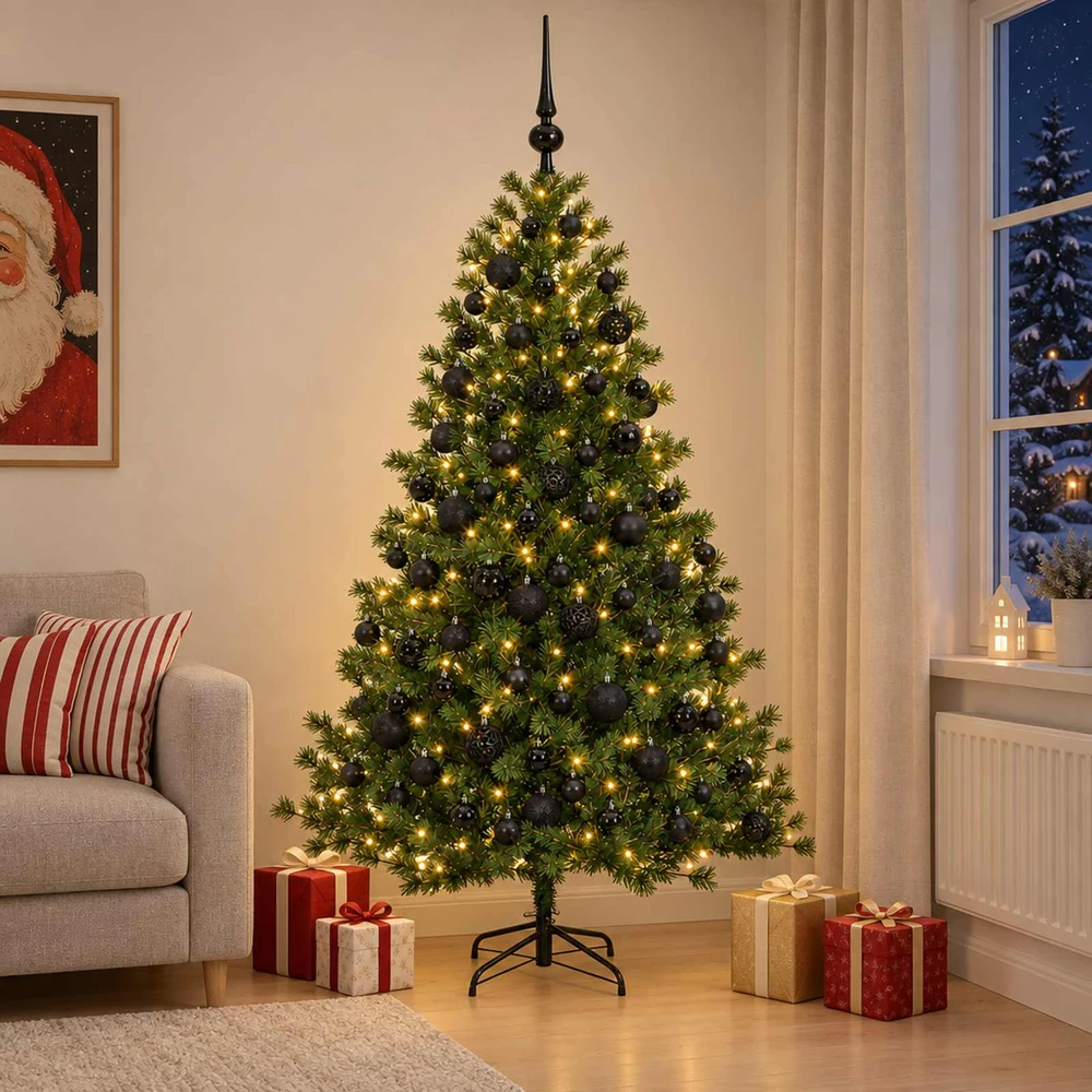 Dirbtinė kalėdinė eglutė su rutuliuku 210 cm 300 LED