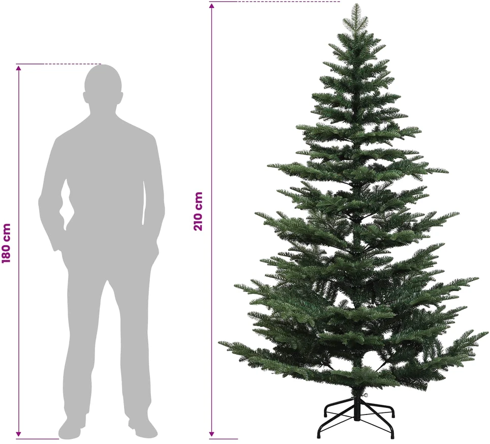 Dirbtinė kalėdinė eglutė su rutuliuku 210 cm 300 LED