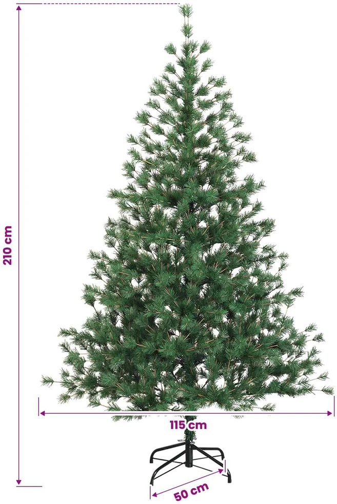 Dirbtinė kalėdinė eglutė su rutuliuku 210 cm 300 LED