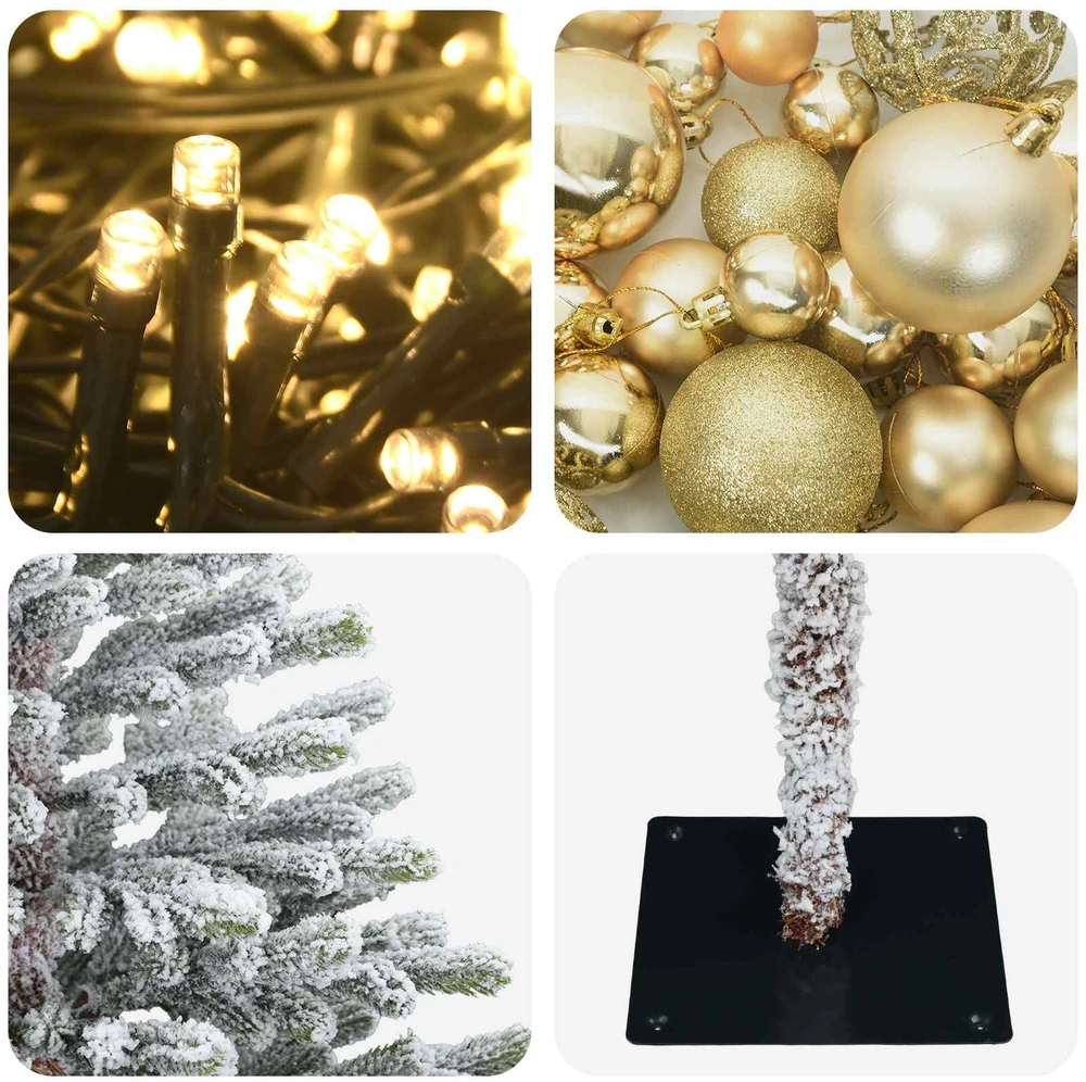 Dirbtinė kalėdinė eglutė su rutuliuku 210 cm 300 LED