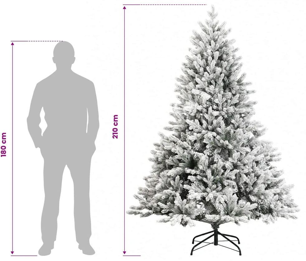 Dirbtinė kalėdinė eglutė su rutuliuku 210 cm 300 LED