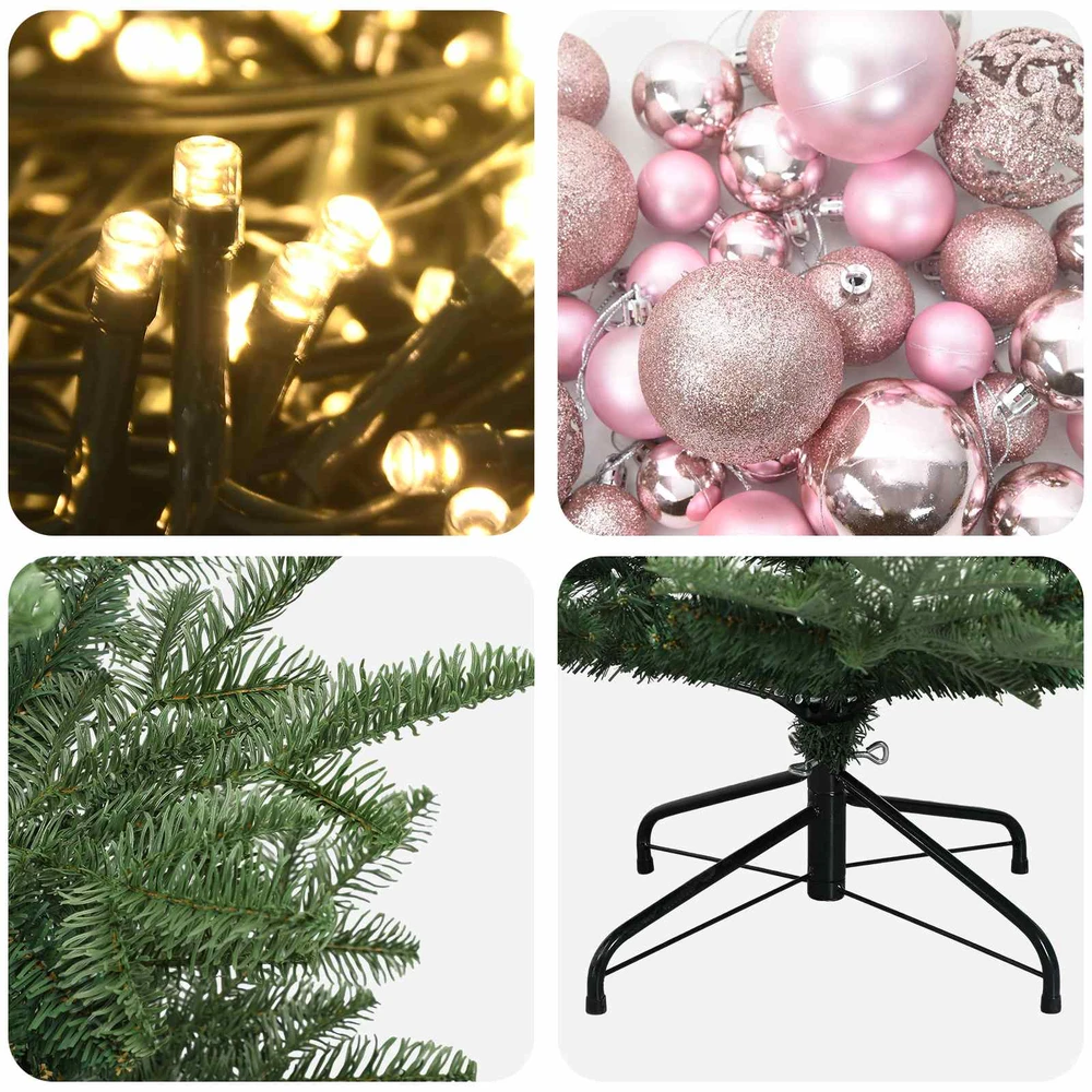 Dirbtinė kalėdinė eglutė su rutuliuku 210 cm 300 LED