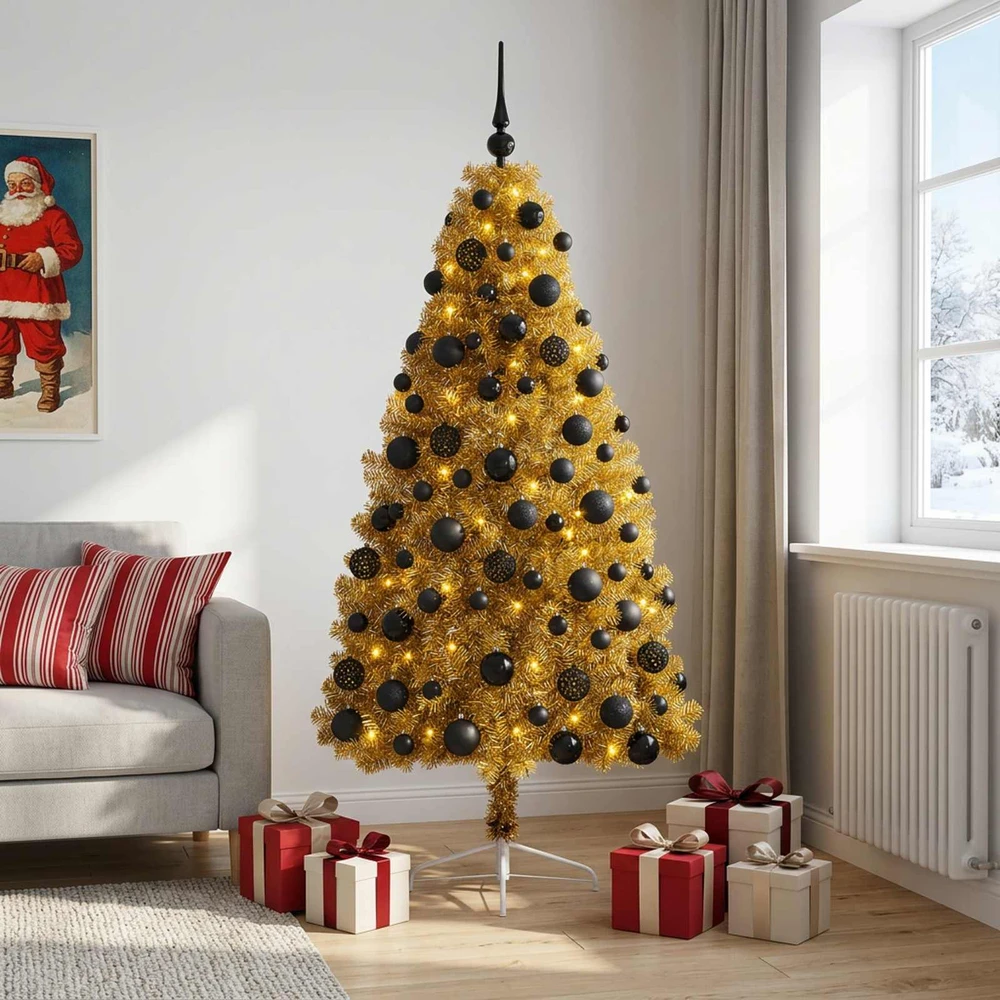 Dirbtinė kalėdinė eglutė su rutuliuku 210 cm 300 LED