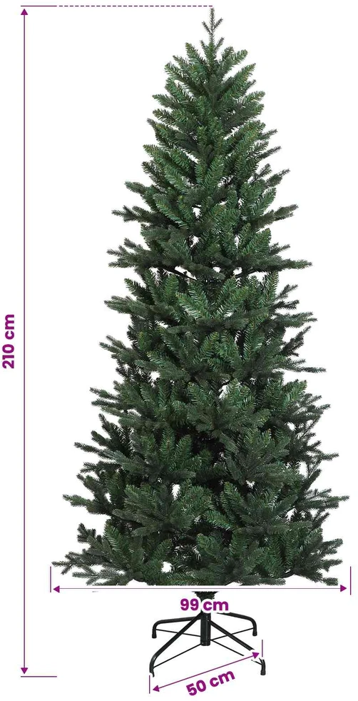 Dirbtinė kalėdinė eglutė su rutuliuku 210 cm 300 LED