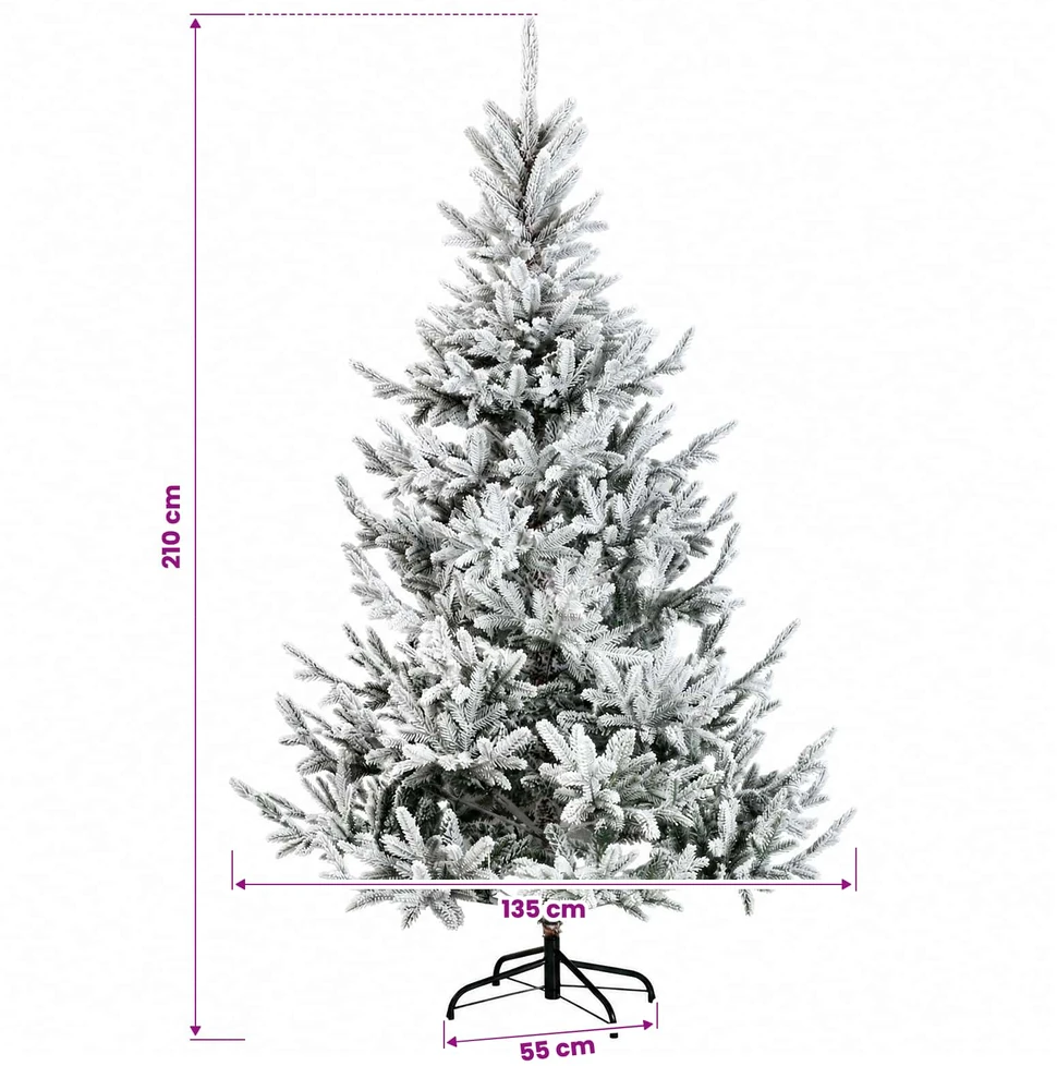 Dirbtinė kalėdinė eglutė su rutuliuku 210 cm 300 LED