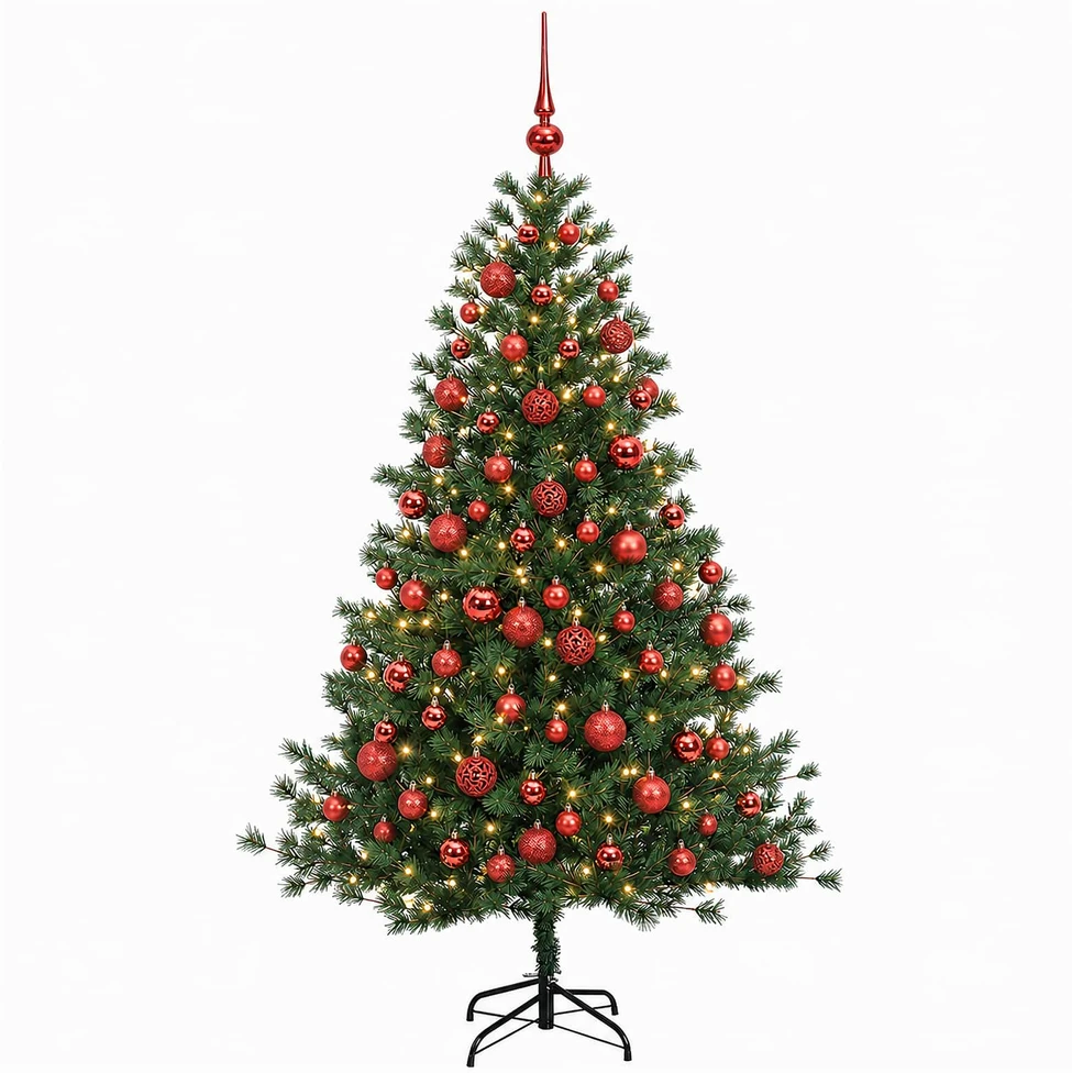 Dirbtinė kalėdinė eglutė su rutuliuku 210 cm 300 LED