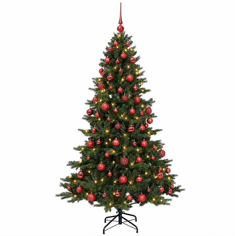 Dirbtinė kalėdinė eglutė su rutuliuku 210 cm 300 LED