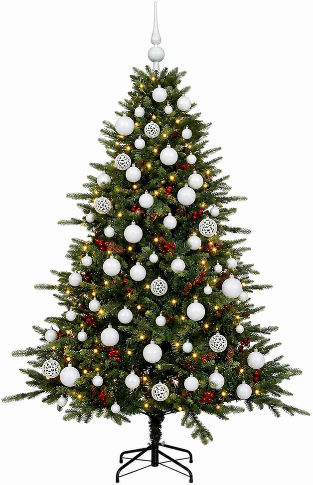 Dirbtinė kalėdinė eglutė su rutuliuku 210 cm 300 LED