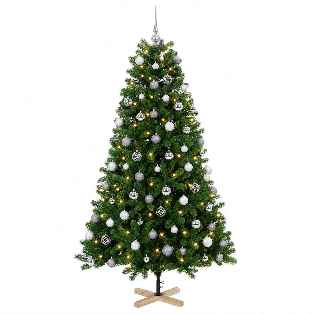 Dirbtinė kalėdinė eglutė su rutuliuku 210 cm 300 LED
