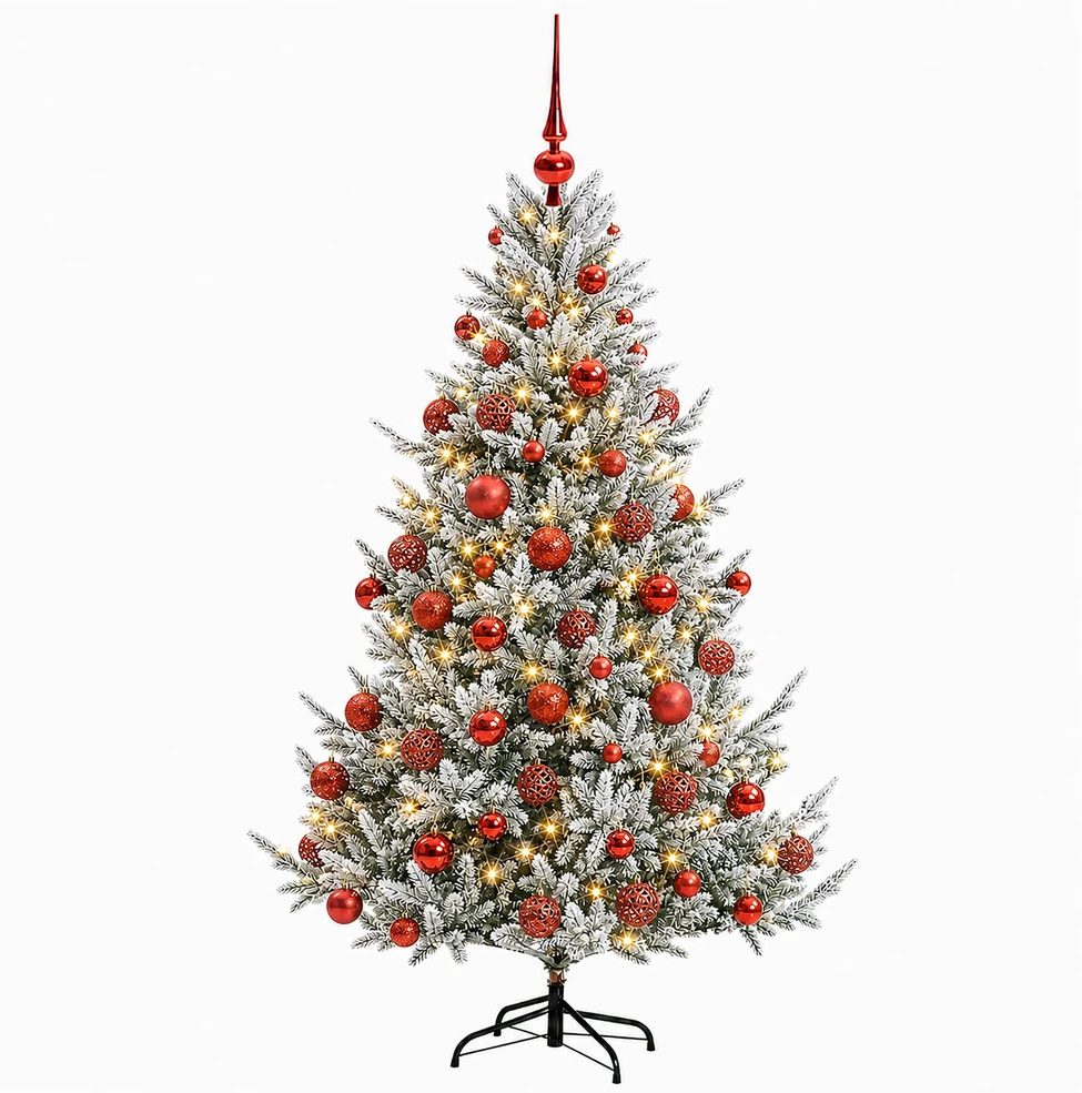 Dirbtinė kalėdinė eglutė su rutuliuku 210 cm 300 LED