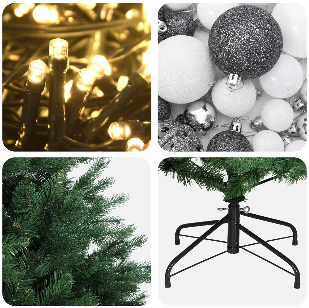 Dirbtinė kalėdinė eglutė su rutuliuku 210 cm 300 LED