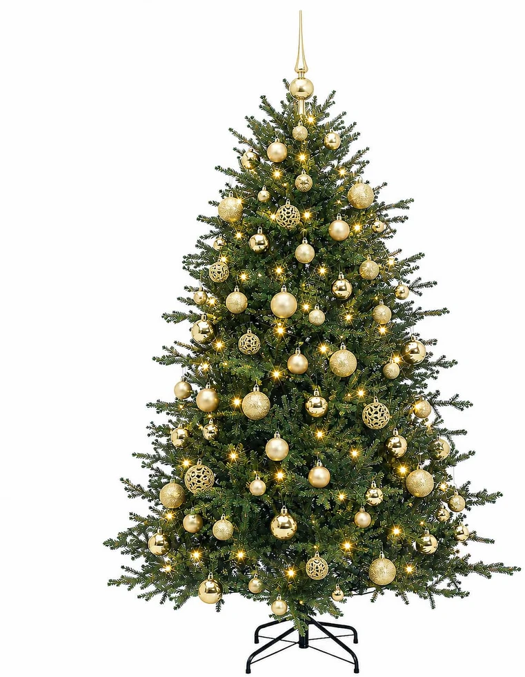 Dirbtinė kalėdinė eglutė su rutuliuku 210 cm 300 LED
