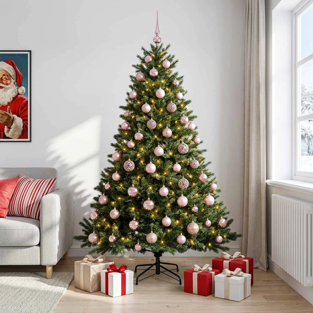 Dirbtinė kalėdinė eglutė su rutuliuku 210 cm 300 LED