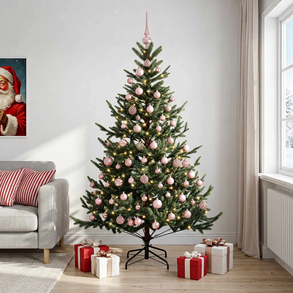 Dirbtinė kalėdinė eglutė su rutuliuku 210 cm 300 LED