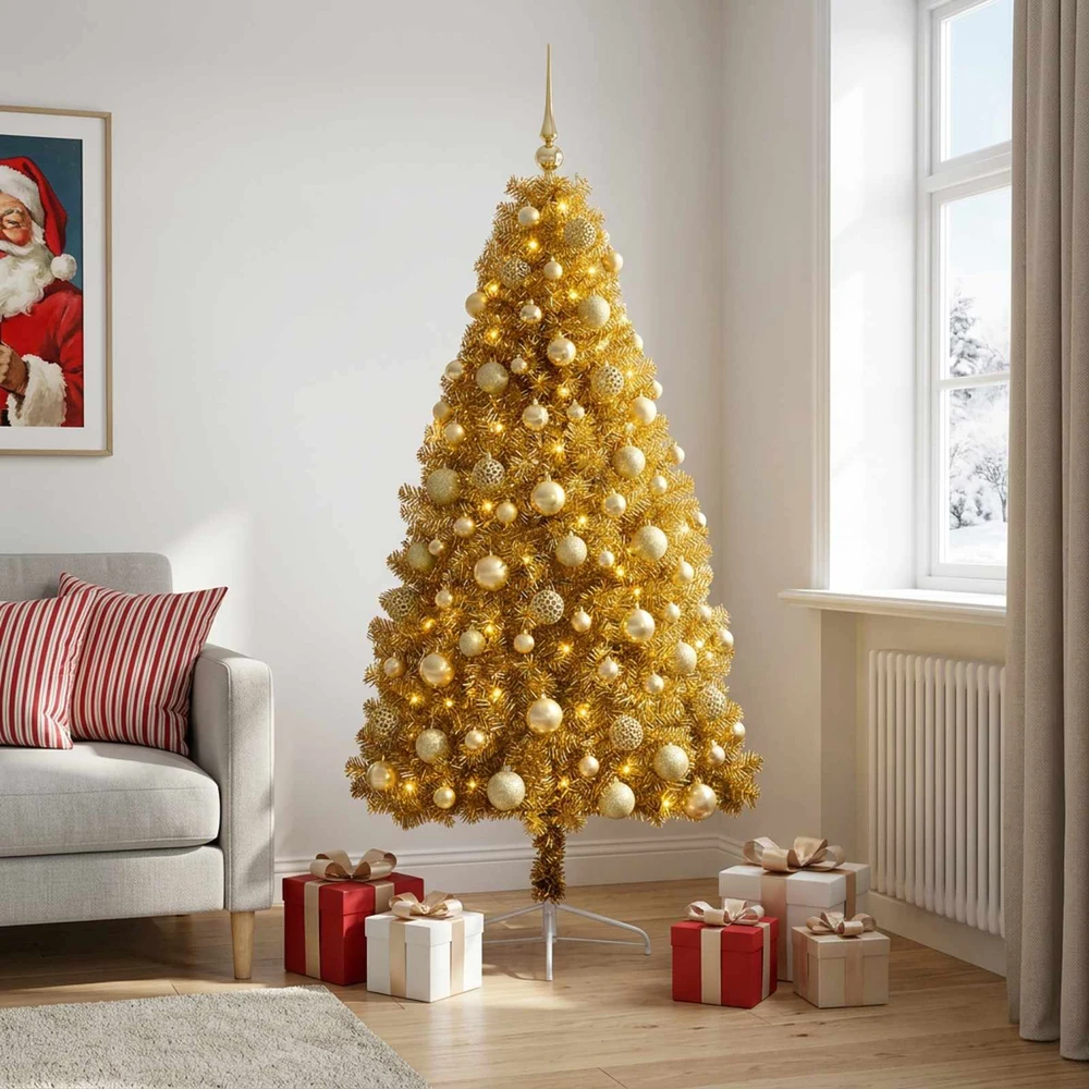 Dirbtinė kalėdinė eglutė su rutuliuku 210 cm 300 LED