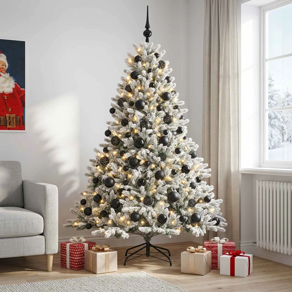 Dirbtinė kalėdinė eglutė su rutuliuku 210 cm 300 LED