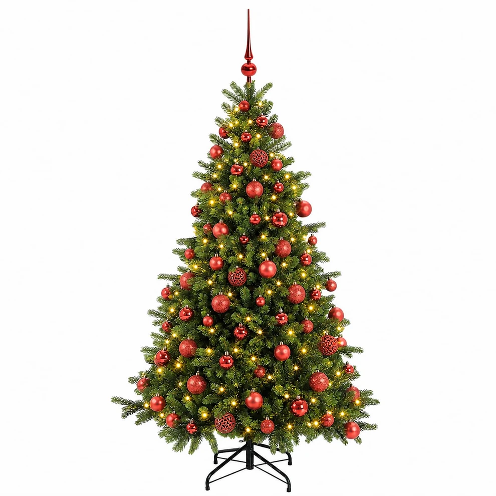 Dirbtinė kalėdinė eglutė su rutuliuku 210 cm 300 LED