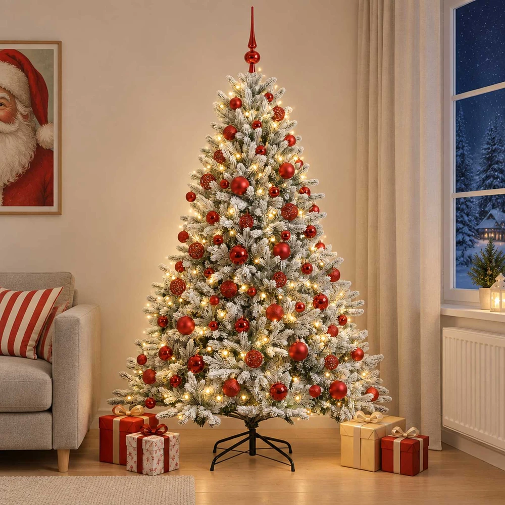 Dirbtinė kalėdinė eglutė su rutuliuku 210 cm 300 LED