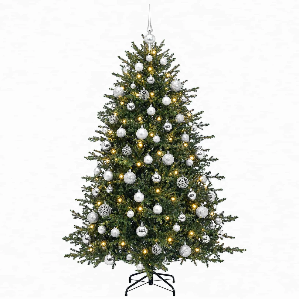 Dirbtinė kalėdinė eglutė su rutuliuku 210 cm 300 LED
