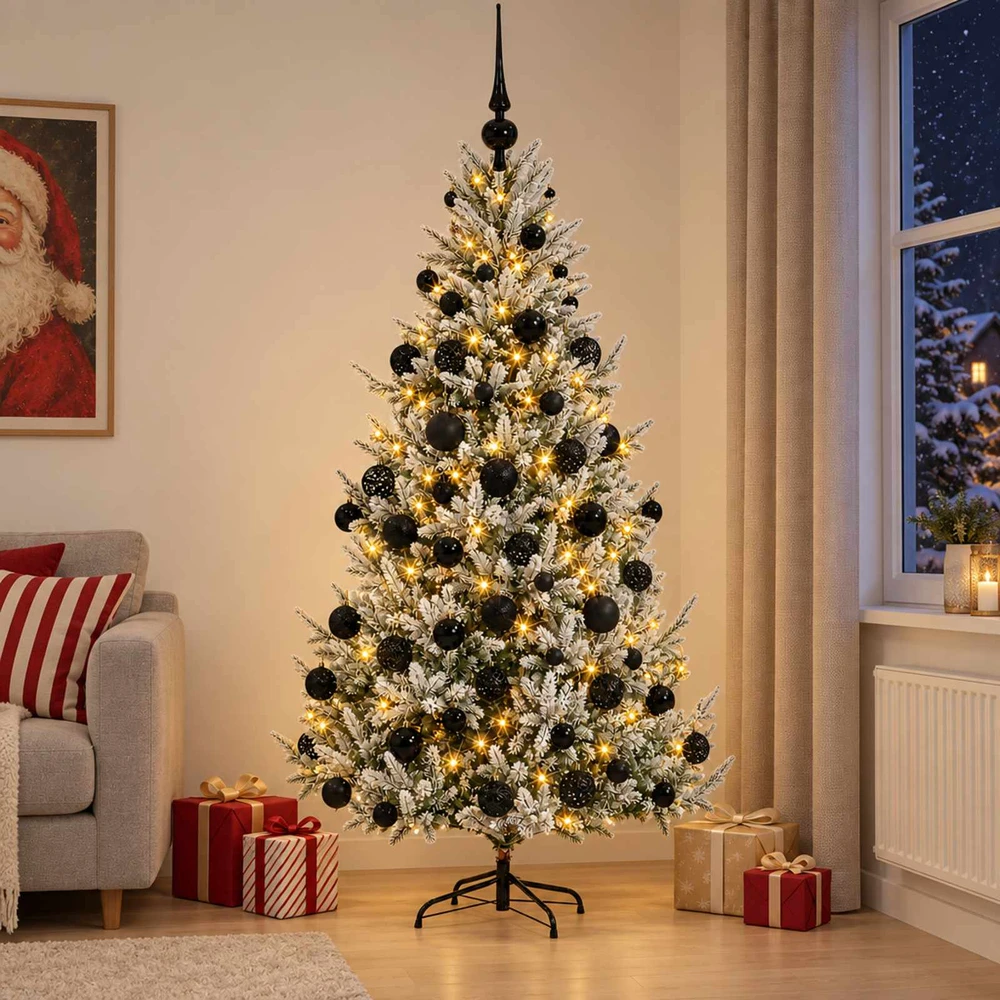 Dirbtinė kalėdinė eglutė su rutuliuku 210 cm 300 LED