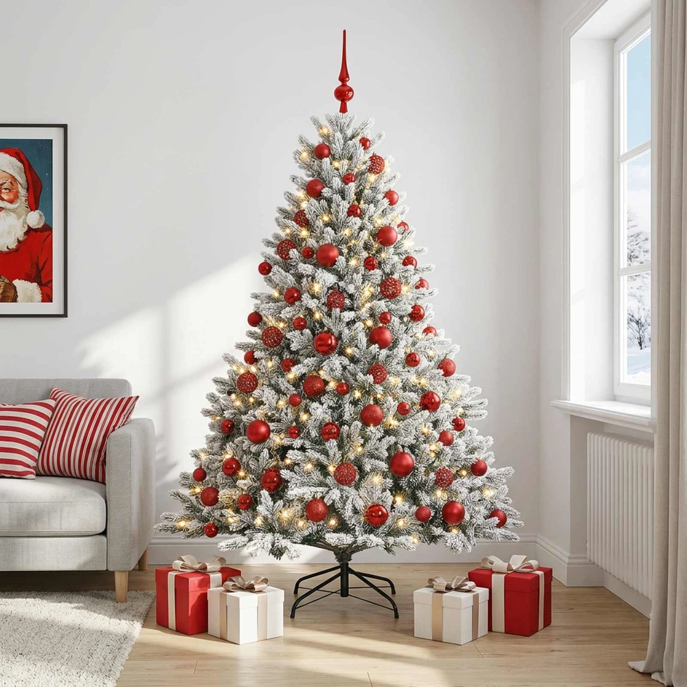 Dirbtinė kalėdinė eglutė su rutuliuku 210 cm 300 LED