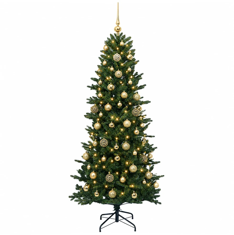 Dirbtinė kalėdinė eglutė su rutuliuku 210 cm 300 LED