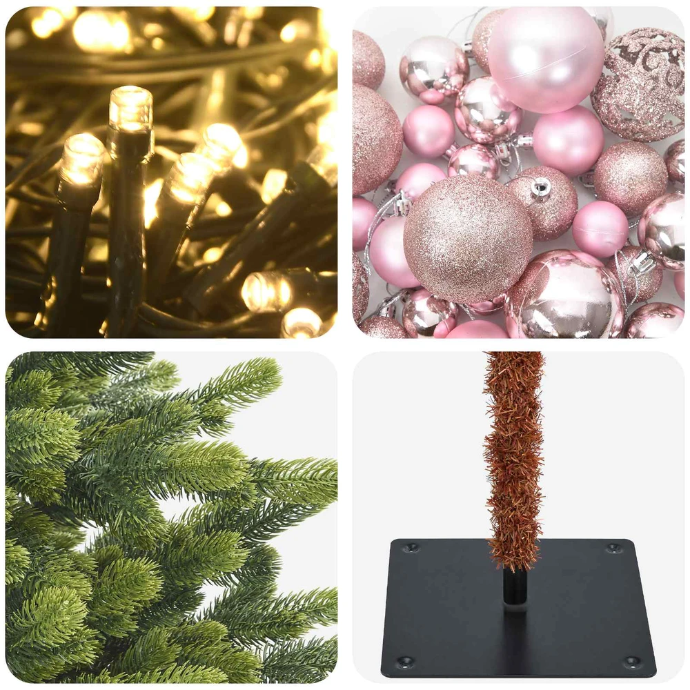 Dirbtinė kalėdinė eglutė su rutuliuku 210 cm 300 LED