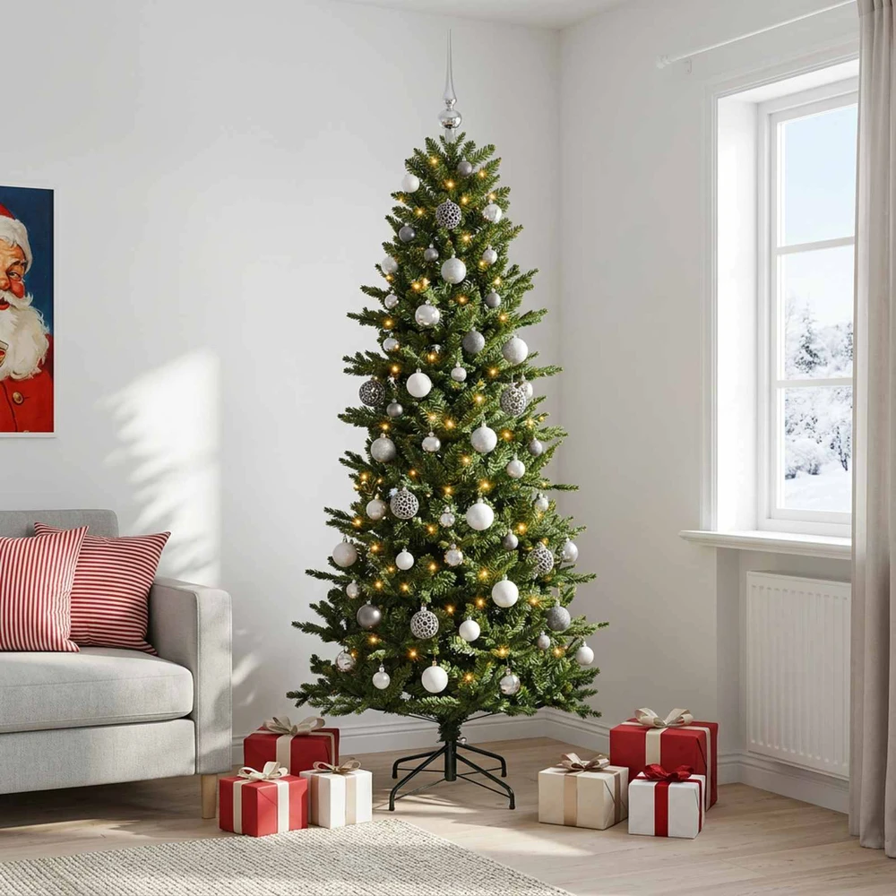 Dirbtinė kalėdinė eglutė su rutuliuku 210 cm 300 LED